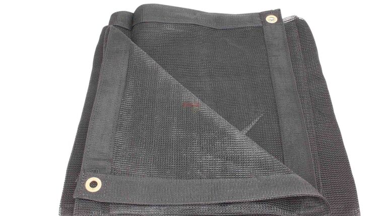 20′ x 30′ – Black 70% Mesh Tarp/Scrim | Rental