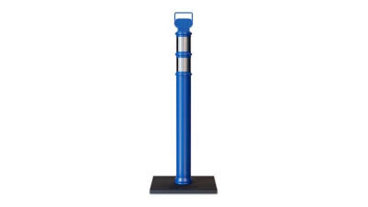 45″ Blue Delineator Post w/o Base With Reflective Lines | Rental 45″ Blue Delineator Post w/o Base With Reflective Lines | Rental