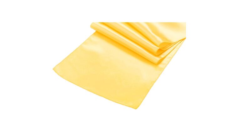 Satin Table Runner – Canary Yellow | Rental