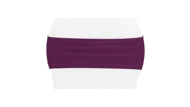 Spandex Chair Band – Eggplant / Plum | Rental