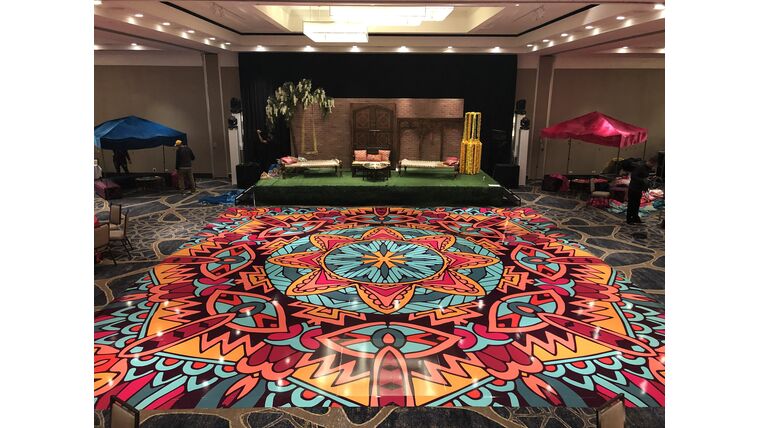 3’x3′ Matte Vinyl Print Dance Floor Piece – Dance Floor Color Change | Rental