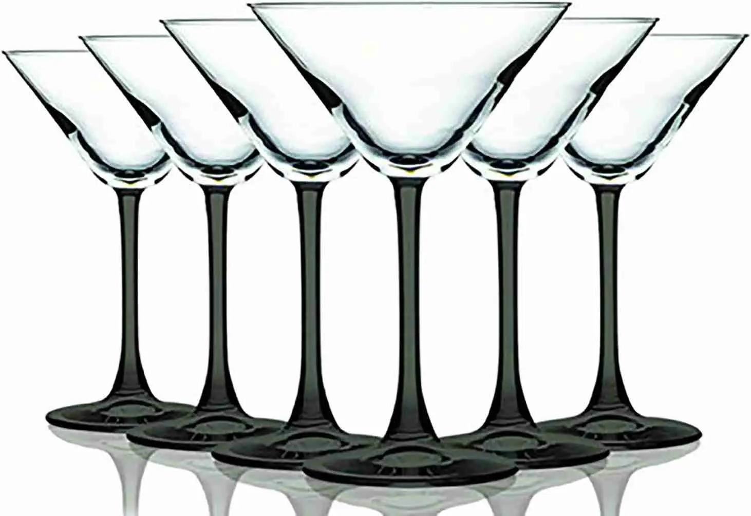 Martini Glass – Smoke Gray Accent Stem 10 oz Martini/Cocktail Wine Glasses – Set of 6 by TableTop King – Additional Vibrant Colors Available | Rental Martini Glass – Smoke Gray Accent Stem 10 oz Martini/Cocktail Wine Glasses – Set of 6 by TableTop King – Additional Vibrant Colors Available | Rental