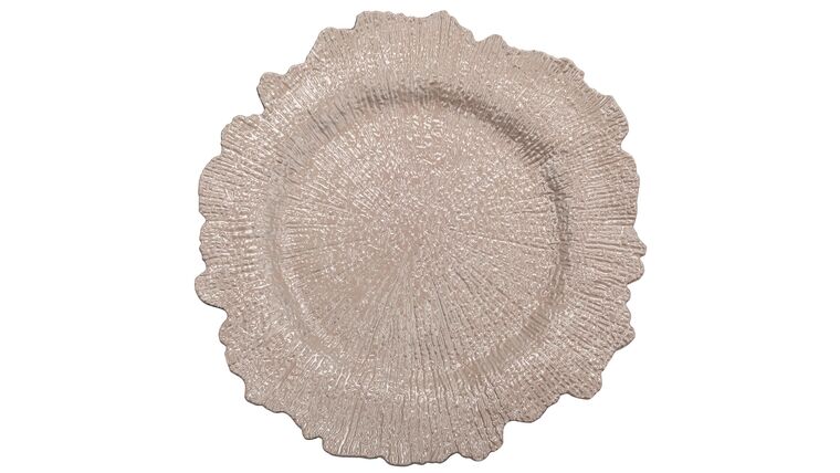Reef Acrylic Charger Plate – Blush | Rental Reef Acrylic Charger Plate – Blush | Rental