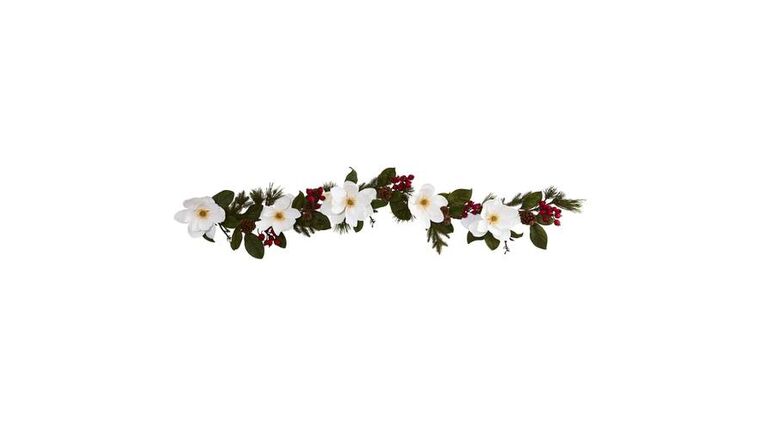 6’ Magnolia, Pine and Berries Artificial Garland | Rental 6’ Magnolia, Pine and Berries Artificial Garland | Rental