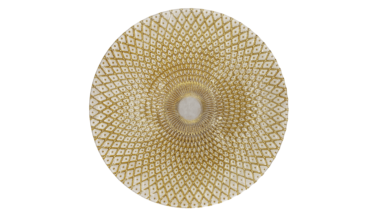 Mandala Glass Charger Plate – Gold | Rental Mandala Glass Charger Plate – Gold | Rental