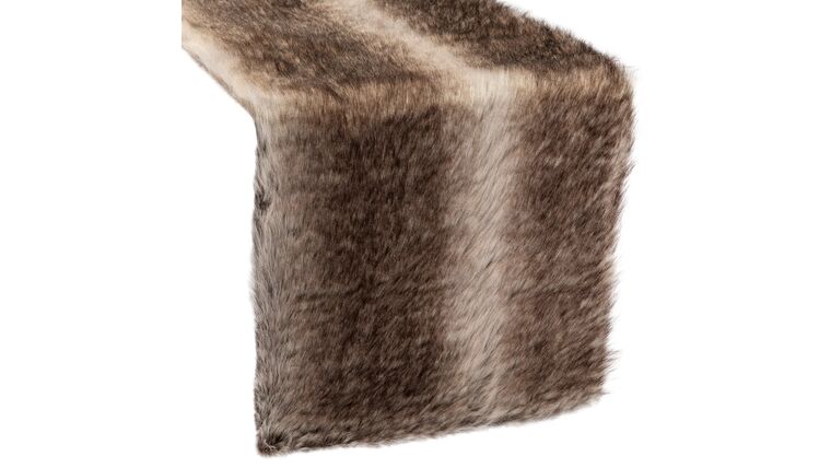 Faux Fur Table Runner – Brown | Rental Faux Fur Table Runner – Brown | Rental