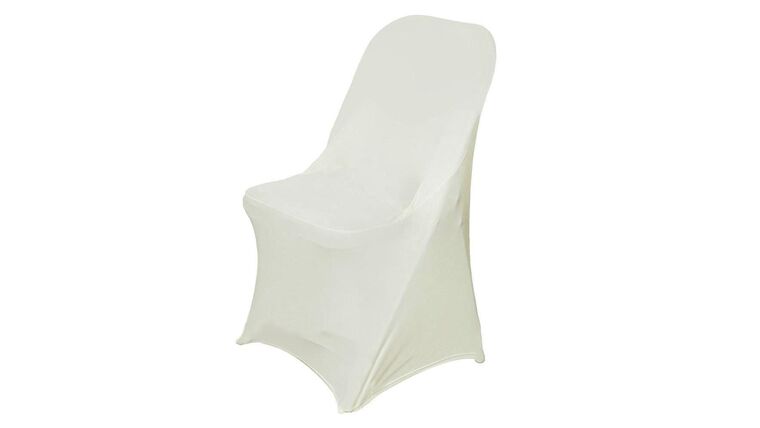 Spandex Folding Chair Cover – Ivory | Rental