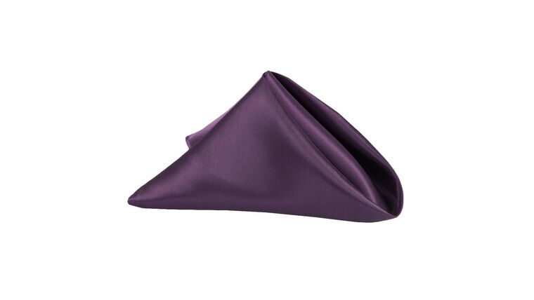 Satin Napkin 20″x20″ – Eggplant/Plum | Rental