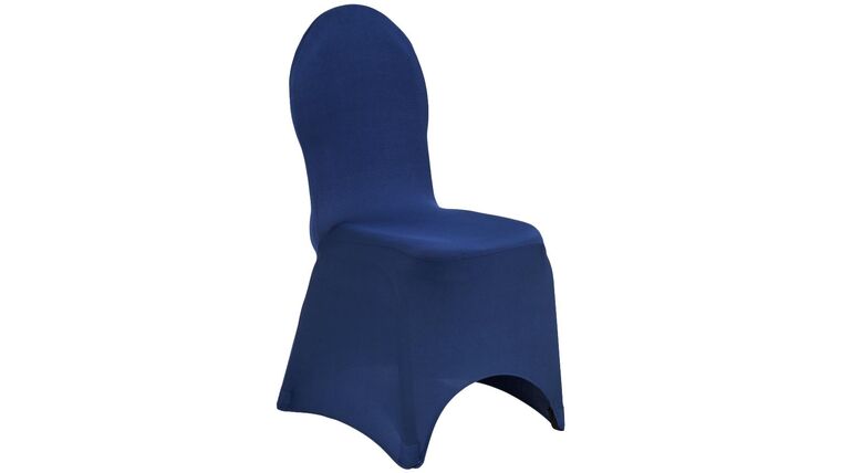 Spandex Banquet Chair Cover – Navy Blue | Rental Spandex Banquet Chair Cover – Navy Blue | Rental