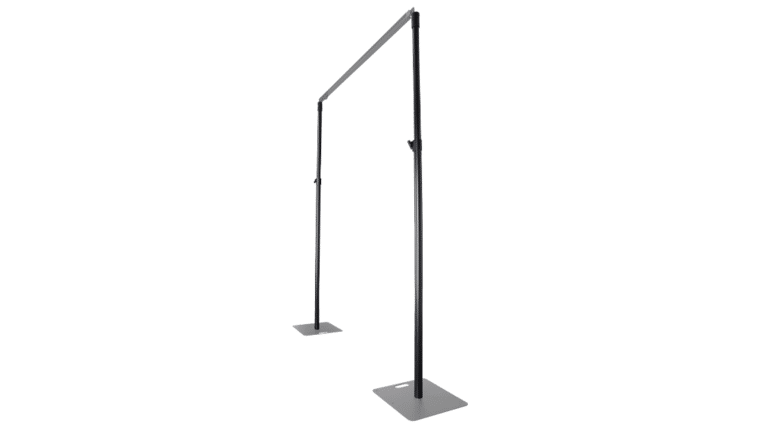 8′ – 14′ x 2″ D Adjustable 2 Piece Upright Pipe & Drape Pole Only | Rental