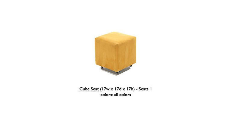 Cube Seat – Yellow | Rental Cube Seat – Yellow | Rental