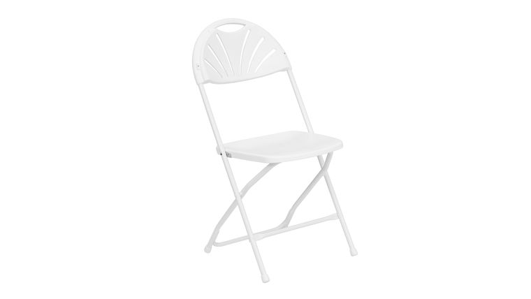 Fiesta Folding Chair – Fan Back – White | Rental Fiesta Folding Chair – Fan Back – White | Rental