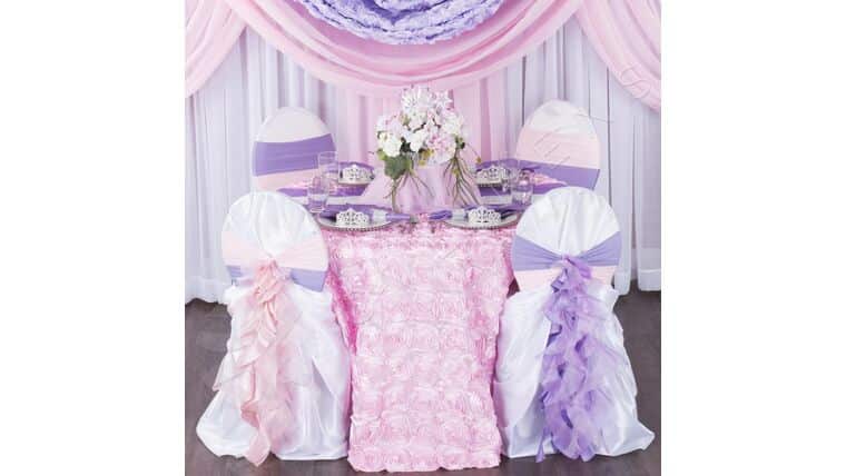 Spandex Chair Band – Lavender | Rental