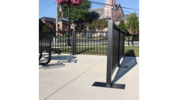 Double Black Aluminum Ready Railing Base | Rental
