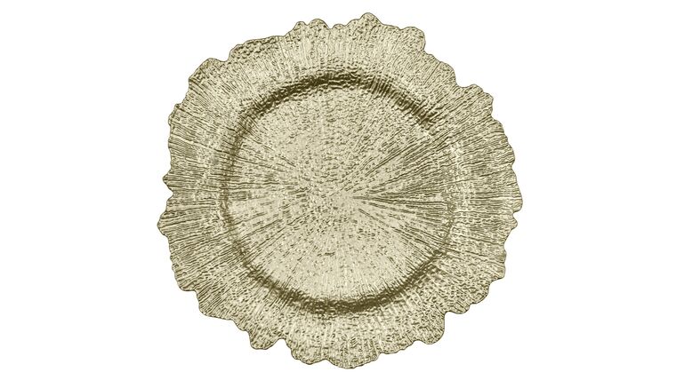 Reef Acrylic Charger Plate – Champagne | Rental
