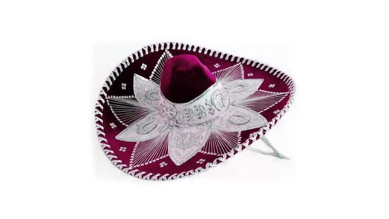 Mariachi Sombrero – Burgundy & Silver | Rental Mariachi Sombrero – Burgundy & Silver | Rental