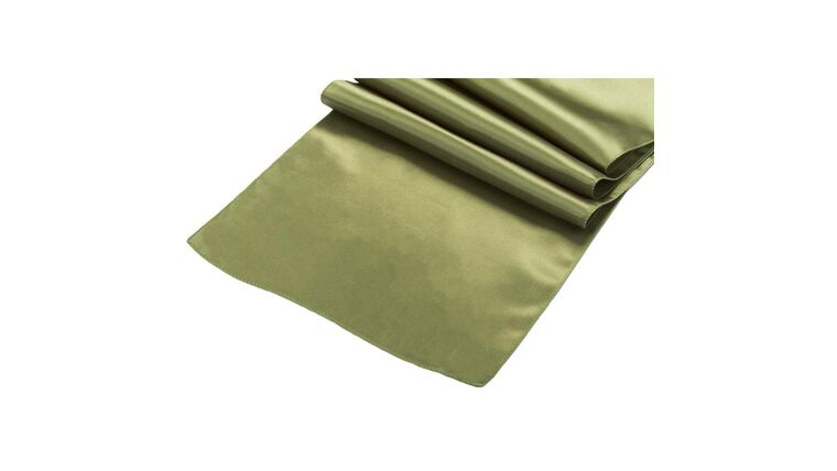 Satin Table Runner – Willow Green | Rental Satin Table Runner – Willow Green | Rental