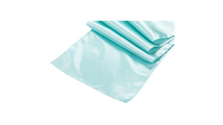Satin Table Runner – Light Turquoise | Rental Satin Table Runner – Light Turquoise | Rental