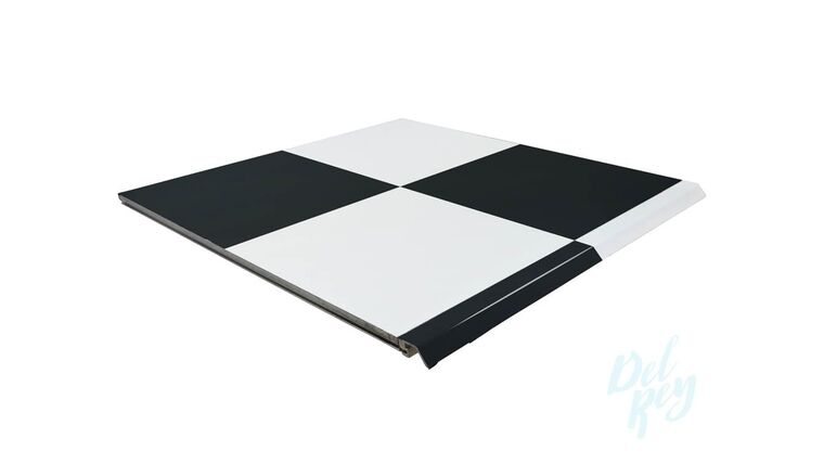 3′ x 3′ Slate Black & Slate White Check Dance Floor Piece | Rental 3′ x 3′ Slate Black & Slate White Check Dance Floor Piece | Rental