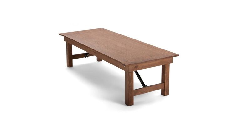 Farm Table | 6′ x 30” | Chestnut | Kids | Rental Farm Table | 6′ x 30” | Chestnut | Kids | Rental