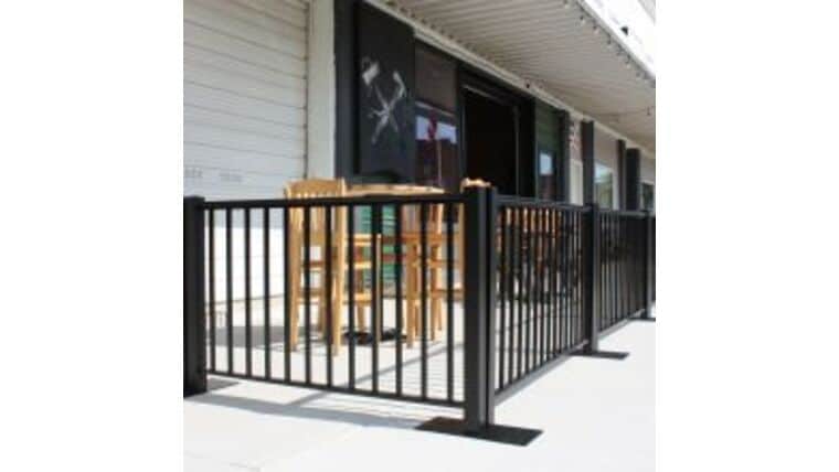 5′ x 36″H Black Aluminum Ready Railing | Rental