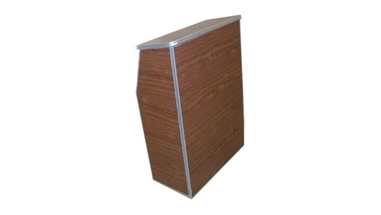 Portable Lecture Podium – Walnut | Rental