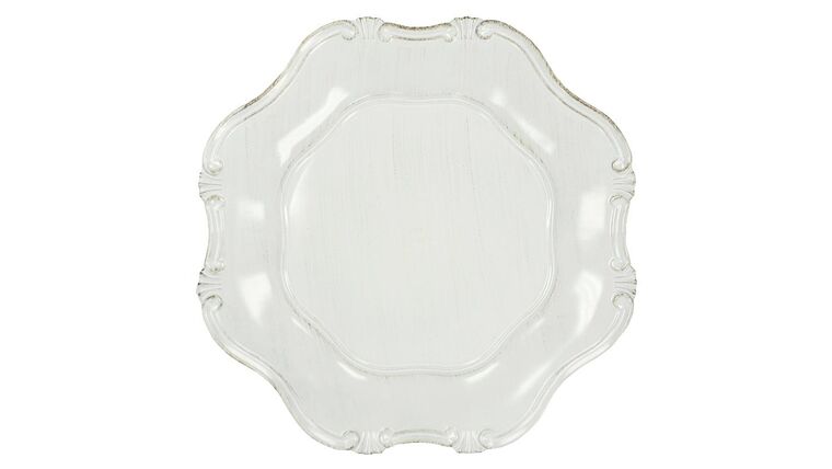 Charger Plate | Acrylic Baroque | Clear | Rental