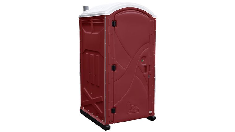 Maroon Axxis Portable Restroom Unit | Rental Maroon Axxis Portable Restroom Unit | Rental