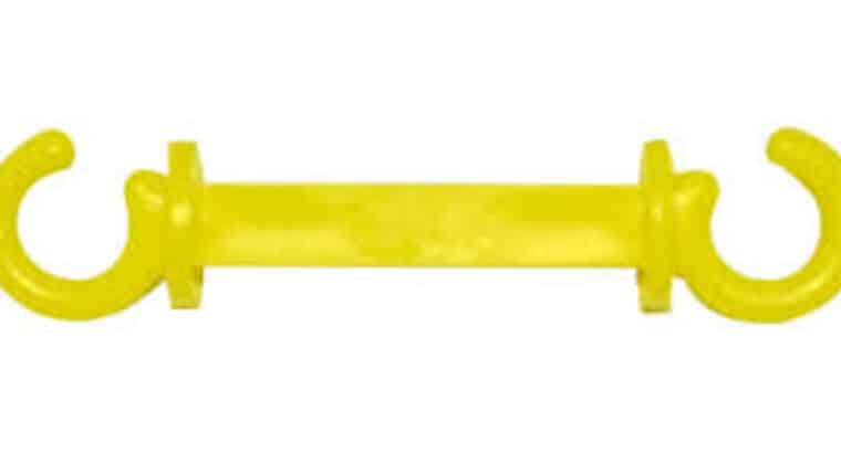 Plastic C Hook For Stanchion – Yellow | Rental Plastic C Hook For Stanchion – Yellow | Rental