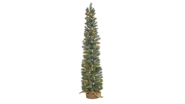 4’ Green Pine Artificial Christmas Tree with 70 Warm White Lights Set in a Burlap Base | Rental 4’ Green Pine Artificial Christmas Tree with 70 Warm White Lights Set in a Burlap Base | Rental