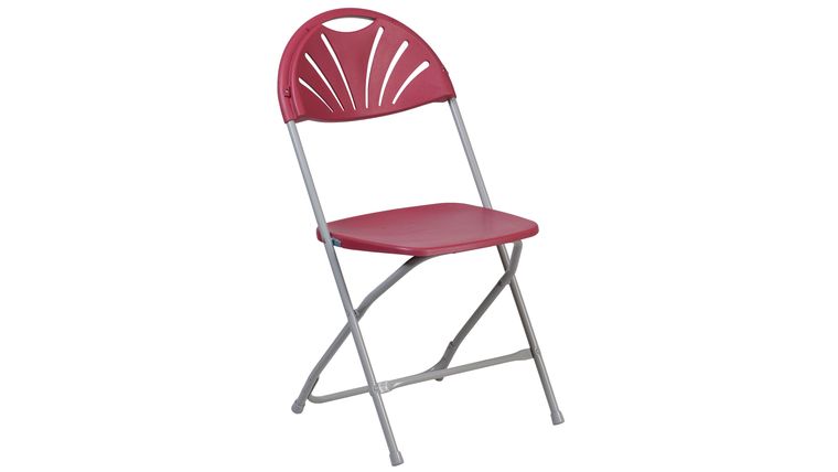 Fiesta Folding Chair – Fan Back – Burgundy | Rental Fiesta Folding Chair – Fan Back – Burgundy | Rental