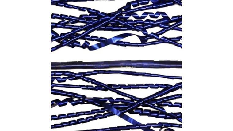 1/2″ x 18′ Blue Metallic Streamers | Rental