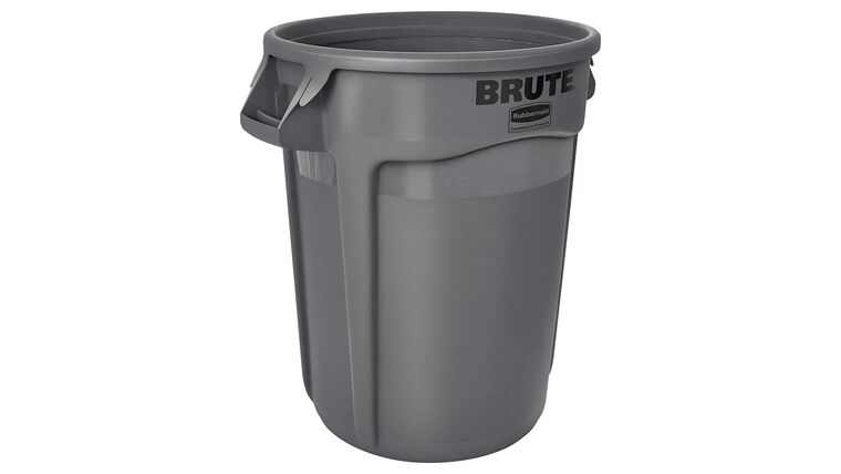 32 Gallon Grey Brute Trash Can Funnel Lid | Rental