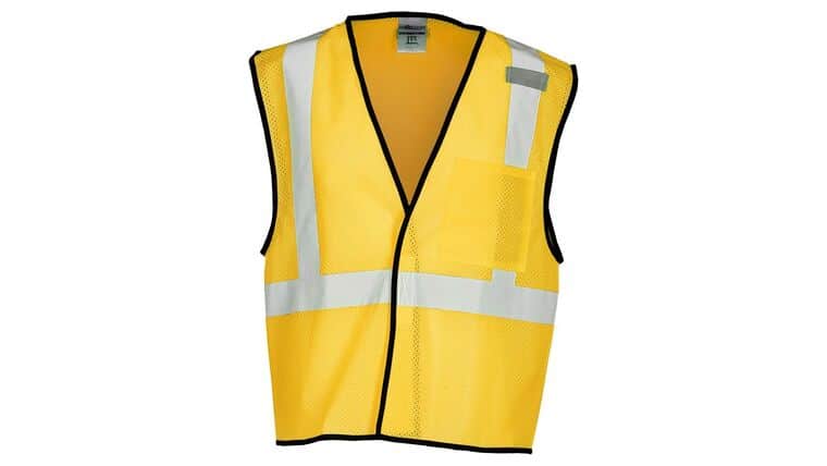 Yellow ML Kishigo B120 Series Economy Enhanced Visibility Mesh Identification Vest | Rental Yellow ML Kishigo B120 Series Economy Enhanced Visibility Mesh Identification Vest | Rental