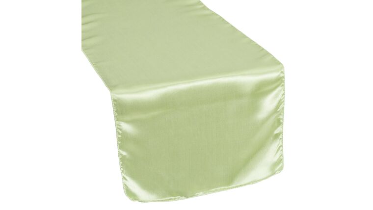 Satin Table Runner – Sage Green | Rental Satin Table Runner – Sage Green | Rental