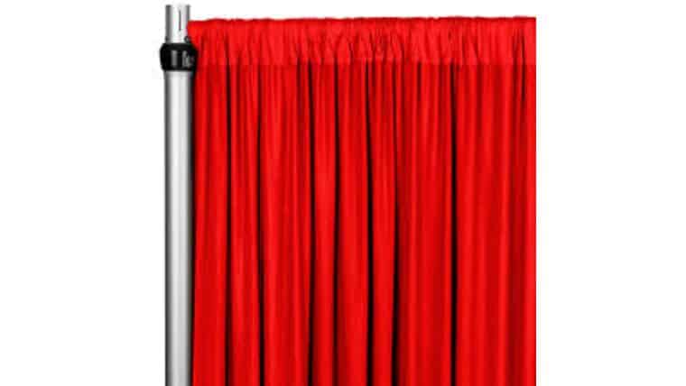 Spandex 4-way Stretch Drape Curtain 16ft H x 60″ W – Red | Rental Spandex 4-way Stretch Drape Curtain 16ft H x 60″ W – Red | Rental