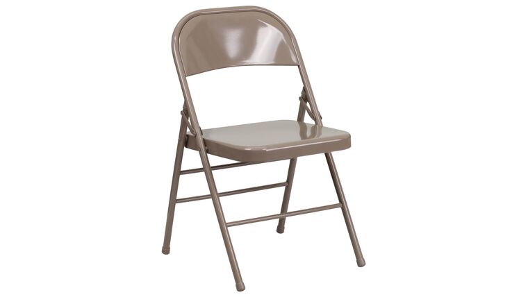 Metal Folding Chair – Beige | Rental Metal Folding Chair – Beige | Rental