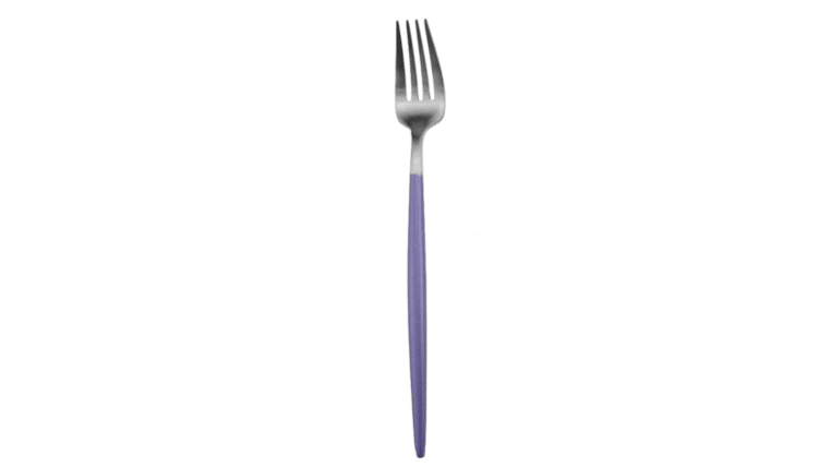 Modern Purple/Silver Matte Salad Fork | Rental Modern Purple/Silver Matte Salad Fork | Rental