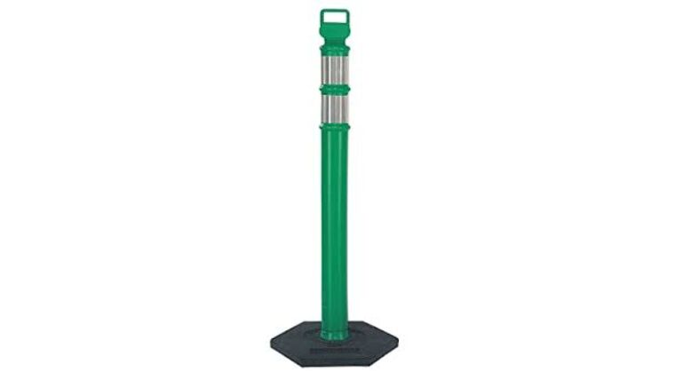 45″ Green Delineator Post w/o Base With Reflective Lines | Rental 45″ Green Delineator Post w/o Base With Reflective Lines | Rental