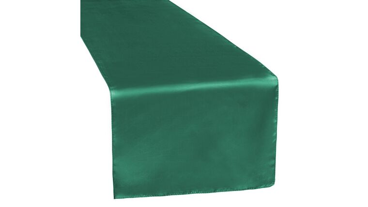 Satin Table Runner – Emerald Green | Rental Satin Table Runner – Emerald Green | Rental