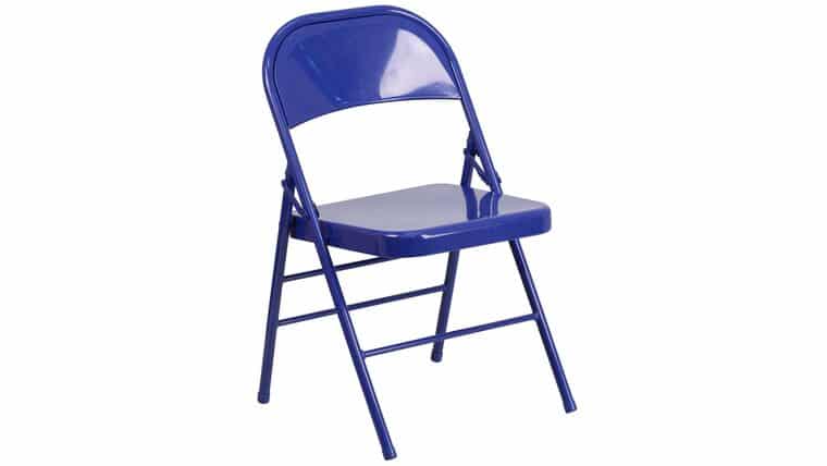 Metal Folding Chair – Cobalt Blue | Rental Metal Folding Chair – Cobalt Blue | Rental