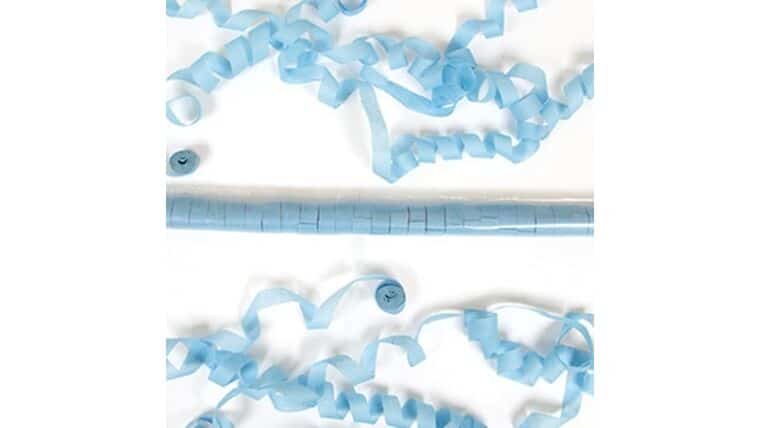 1/2″ x 18′ Baby Blue Tissue Streamers | Rental