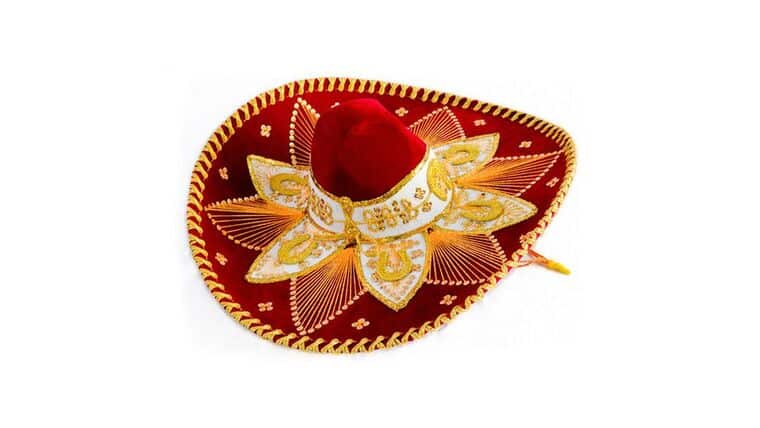 Mariachi Sombrero – Red & Gold | Rental Mariachi Sombrero – Red & Gold | Rental