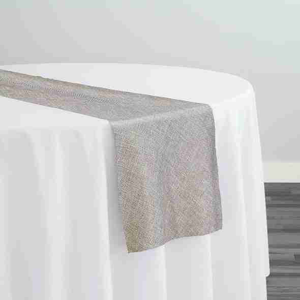 Imitation Burlap Table Runner in Wheat | Rental