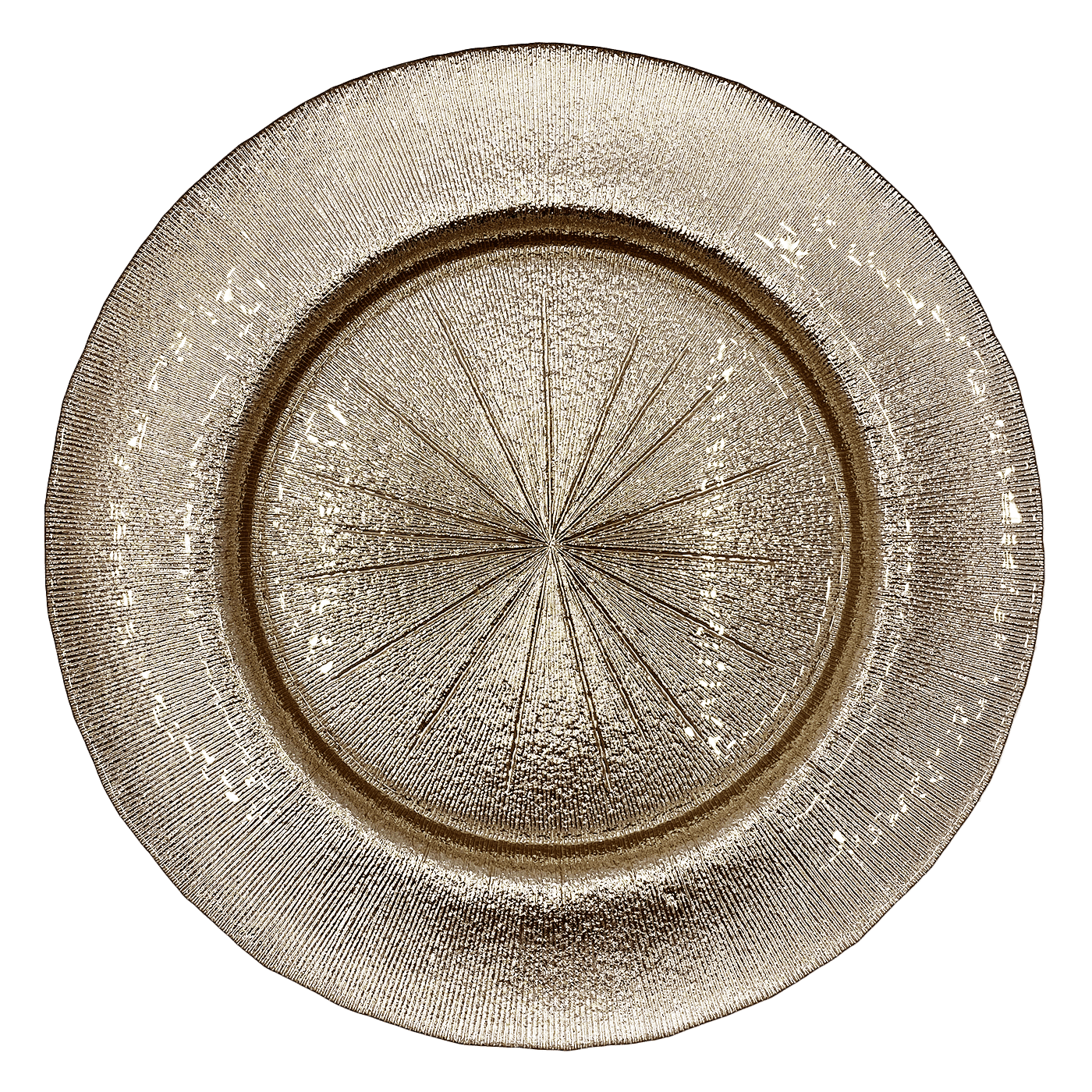 Metallic – Glass Charger Plate in Champagne (Item # 0071) | Rental Metallic – Glass Charger Plate in Champagne (Item # 0071) | Rental