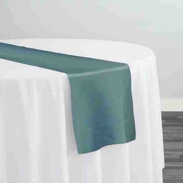 Premium Poly (Poplin) Table Runner in Shamrock 1311 | Rental Premium Poly (Poplin) Table Runner in Shamrock 1311 | Rental