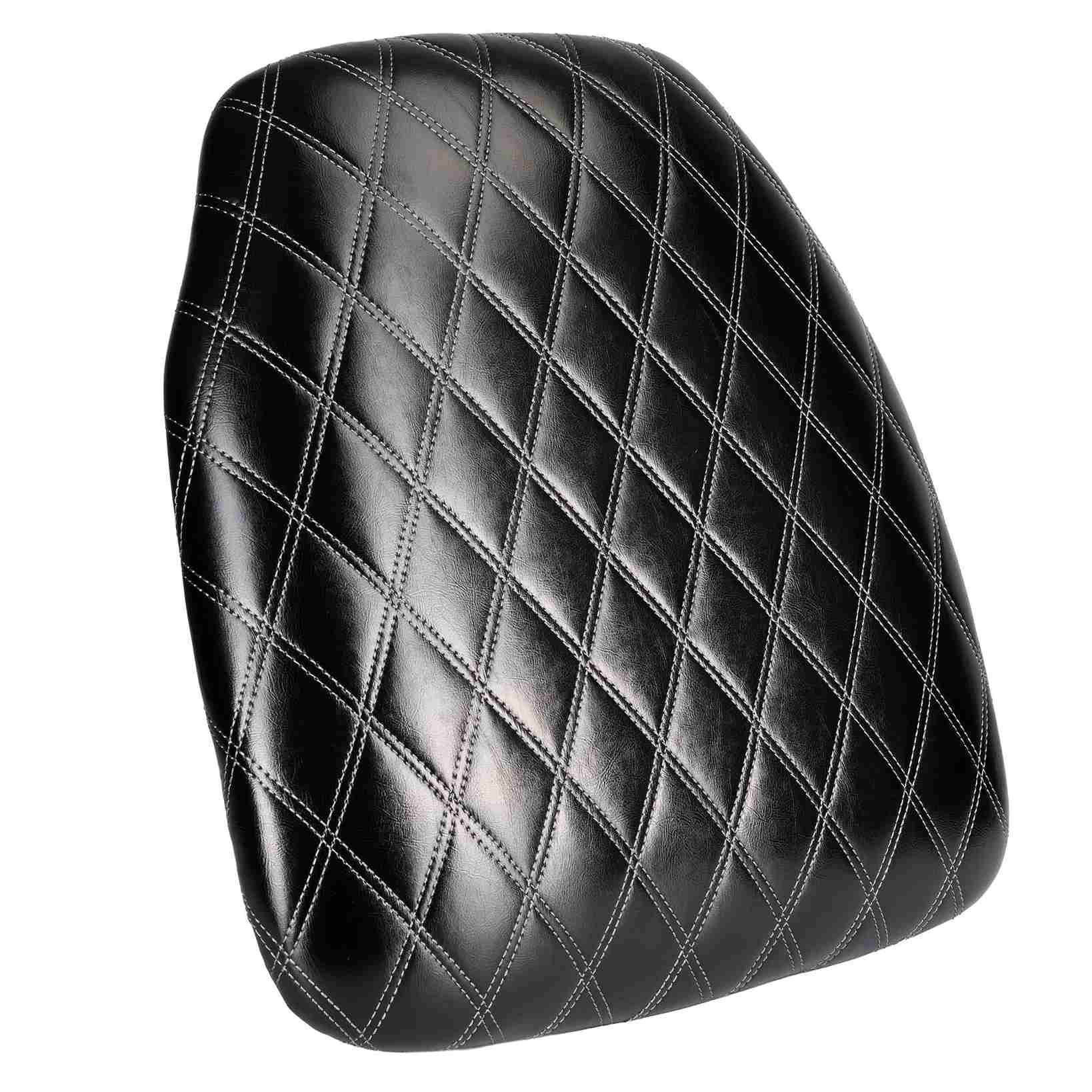 Black Vinyl Panel Back Chiavari Cushion with Bentley Stitching and SlipNot™ Technology | Rental