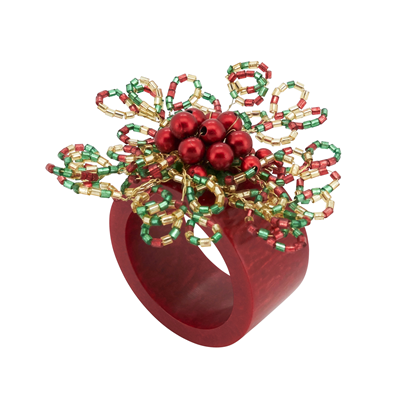 NR042 Beaded Napkin Ring | Rental