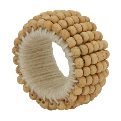 NR120 Wooden Bead Napkin Ring | Rental