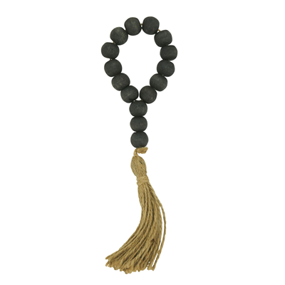 Nr122 Wood Bead Tassel Napkin Ring | Rental